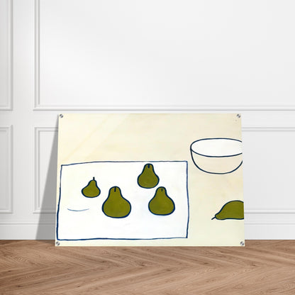 Five Pears - 1976 - William Scott Acrylic Print - 70x100 cm / 28x40″ inches