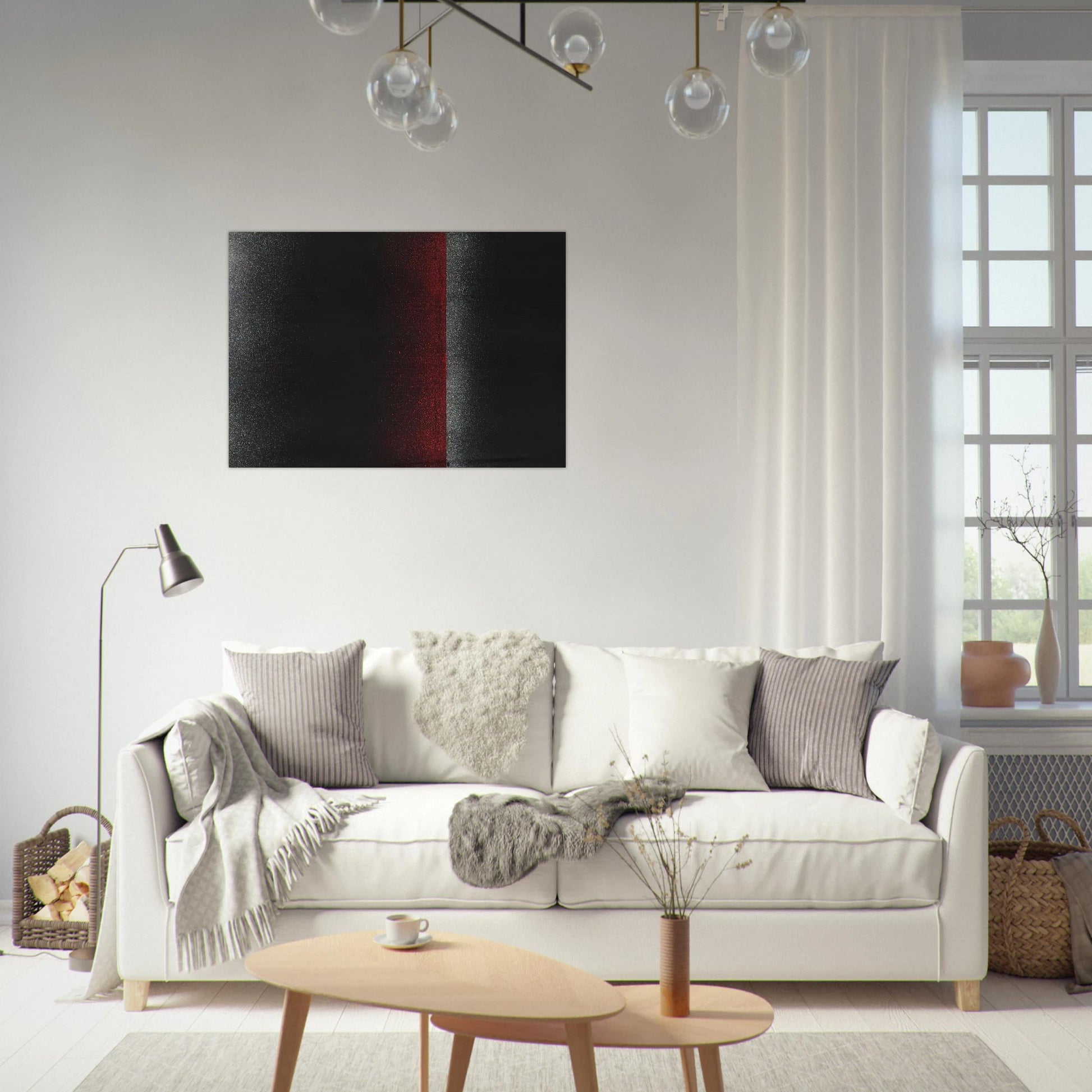 Sprayed Picture - 1964 - Charlotte Posenenske Brushed Aluminum Print - 70x100 cm / 28x40 inches | Charlotte Posenenske Aluminum Print | Charlotte Posenenske Prints