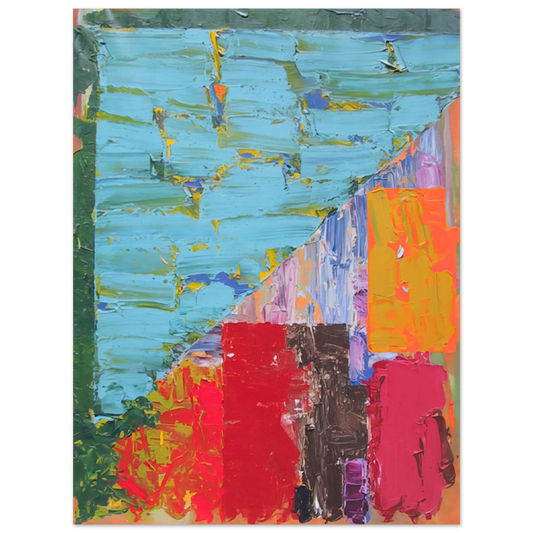 John Hoyland - 25.4.78 - 1978  75x100 cm / 30x40inches Fine Art Poster