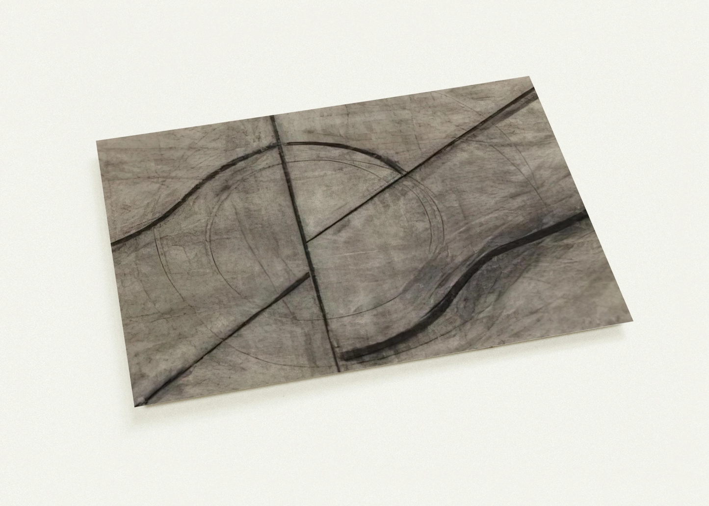 Drawing Based Upon the Breath By Allan Kaprow Pack of 10 Post Cards | Allan Kaprow Post Cards | A6 (10.5 x 14.8 cm) - 4.1 x 5.8 inches
