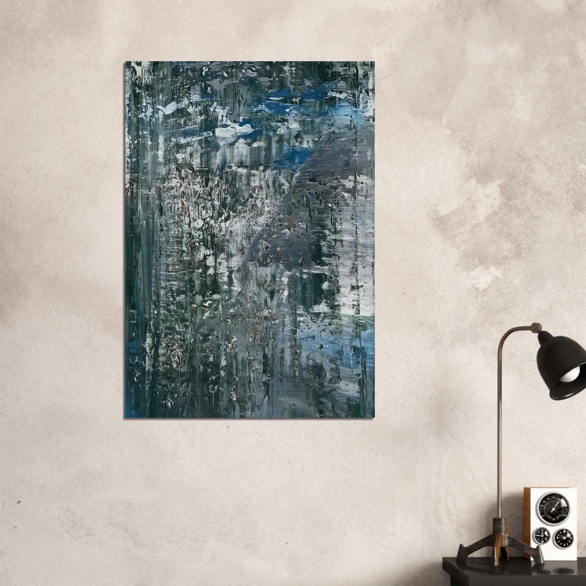 ICE 4 - Gerhard Richter Brushed Aluminum Print - 70x100 cm / 28x40 inches | Gerhard Richter Aluminum Print | Gerhard Richter Prints