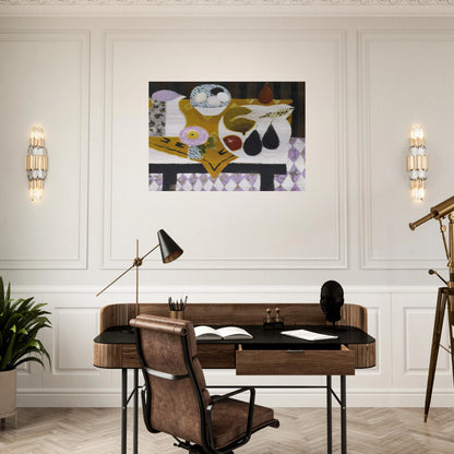 Bowl of Eggs - 1985 - Mary Fedden Brushed Aluminum Print - 70x100 cm / 28x40 inches | Mary Fedden Aluminum Print | Mary Fedden Prints