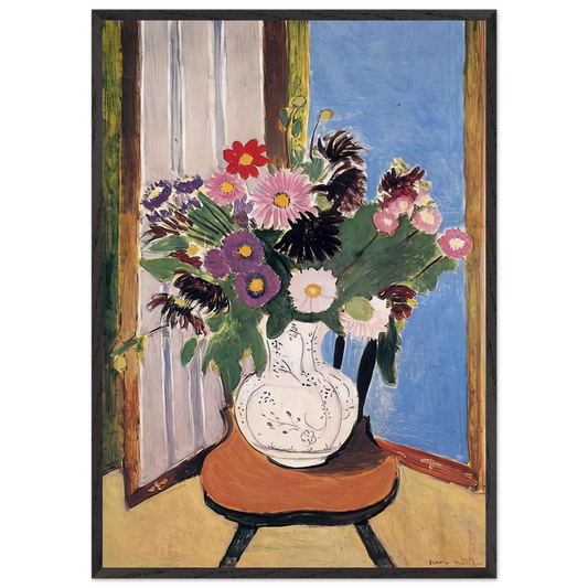 DAISIES 1919 - Henri Matisse 70x100 cm / 28x40 inches Framed Art Print – Black Wooden Frame
