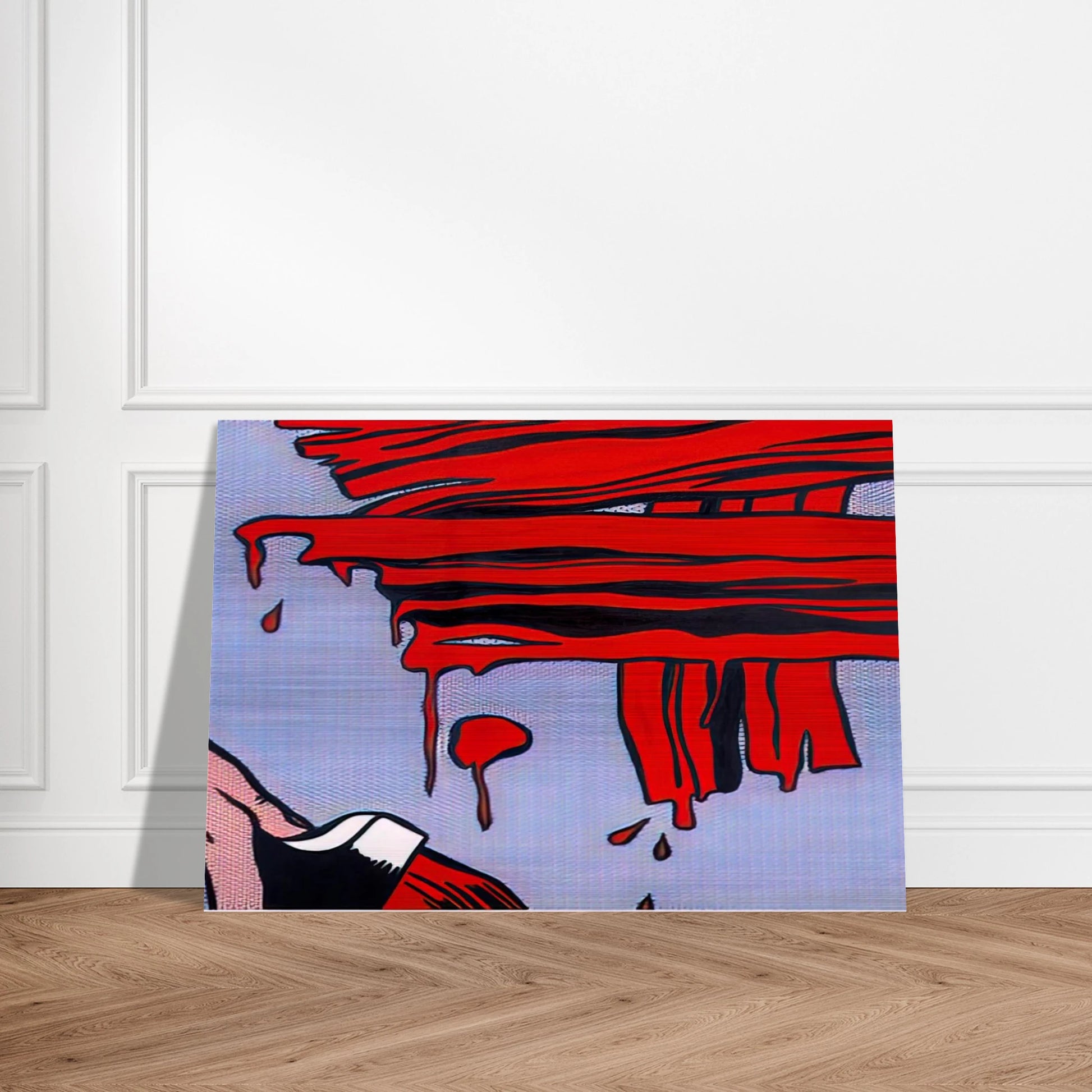 BRUSHSTROKES 1965 - Roy Lichtenstein Brushed Aluminum Print - 70x100 cm / 28x40 inches | Roy Lichtenstein Aluminum Print | Roy Lichtenstein Prints
