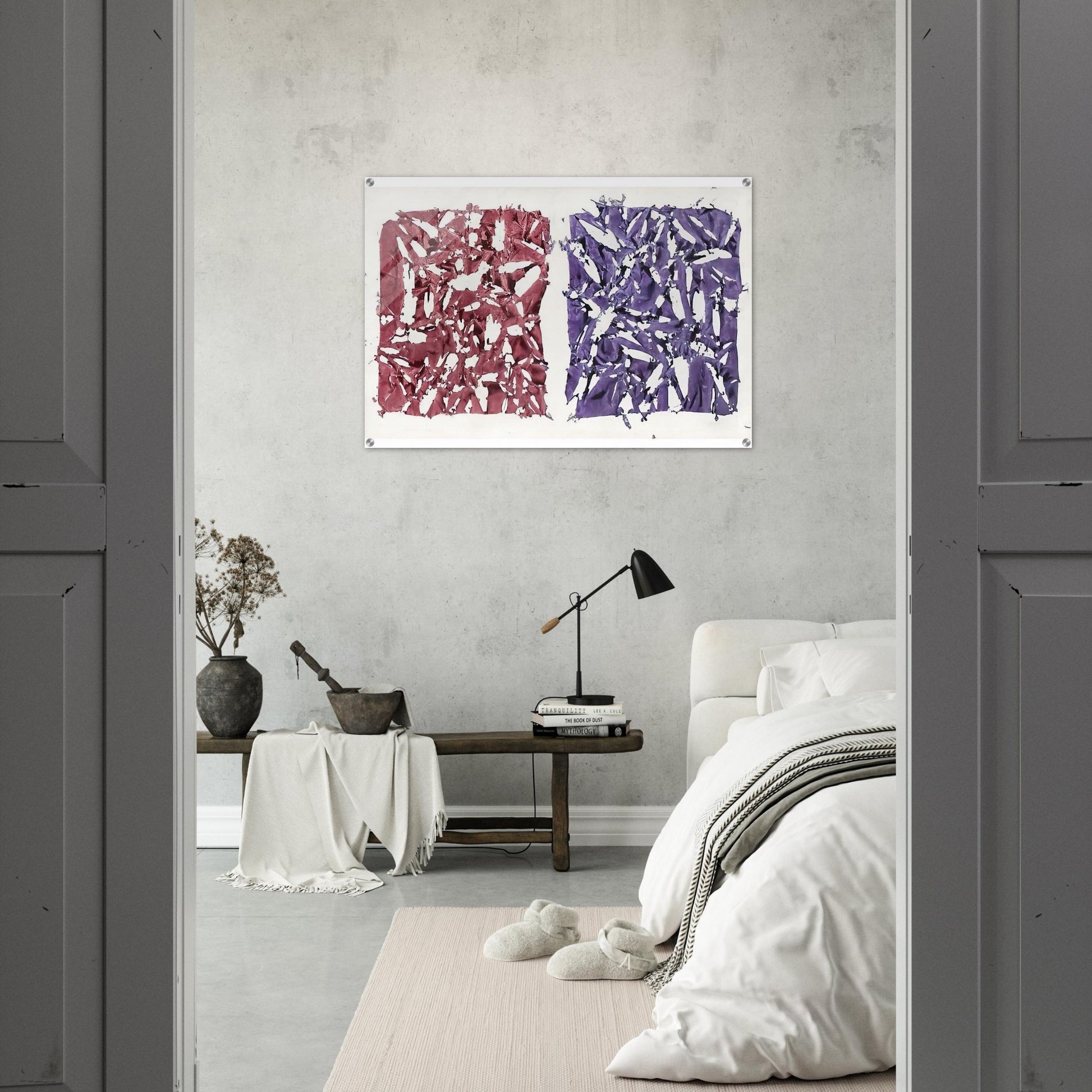 Tabula - 1981 - Simon Hantai Acrylic Print - 70x100 cm / 28x40″ inches