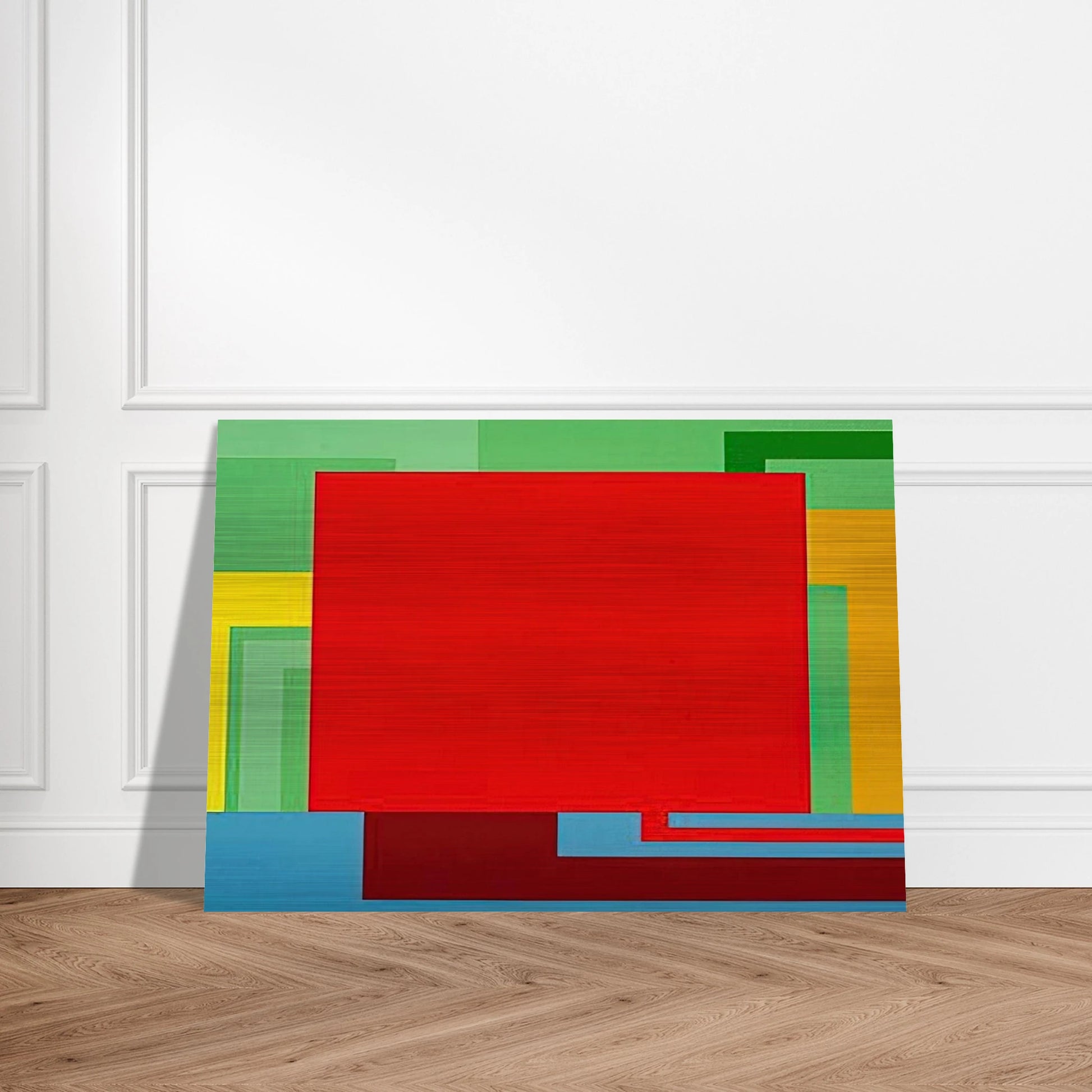 Soul Control - 1991 - Peter Halley Brushed Aluminum Print - 70x100 cm / 28x40 inches | Peter Halley Aluminum Print | Peter Halley Prints