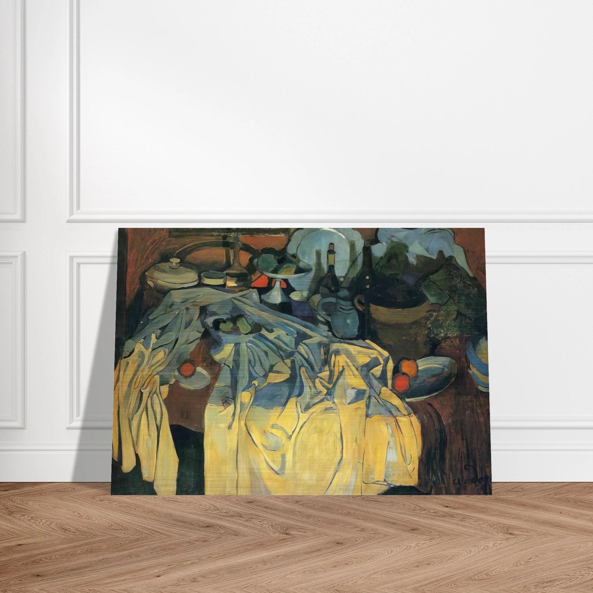 STILL LIFE ON THE TABLE 1904 - Andre Derain Brushed Aluminum Print - 70x100 cm / 28x40 inches | Andre Derain Aluminum Print | Andre Derain Prints