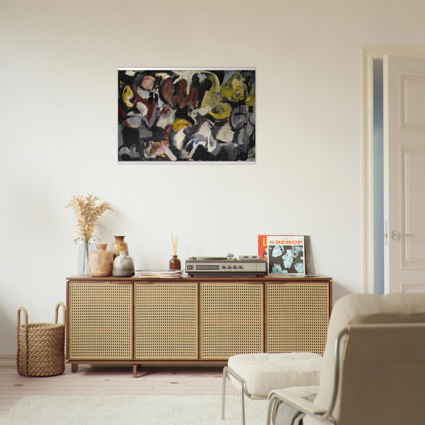 MONTHS AND MOONS 1950 - Grace Hartigan Brushed Aluminum Print - 70x100 cm / 28x40 inches | Grace Hartigan Aluminum Print | Grace Hartigan Prints