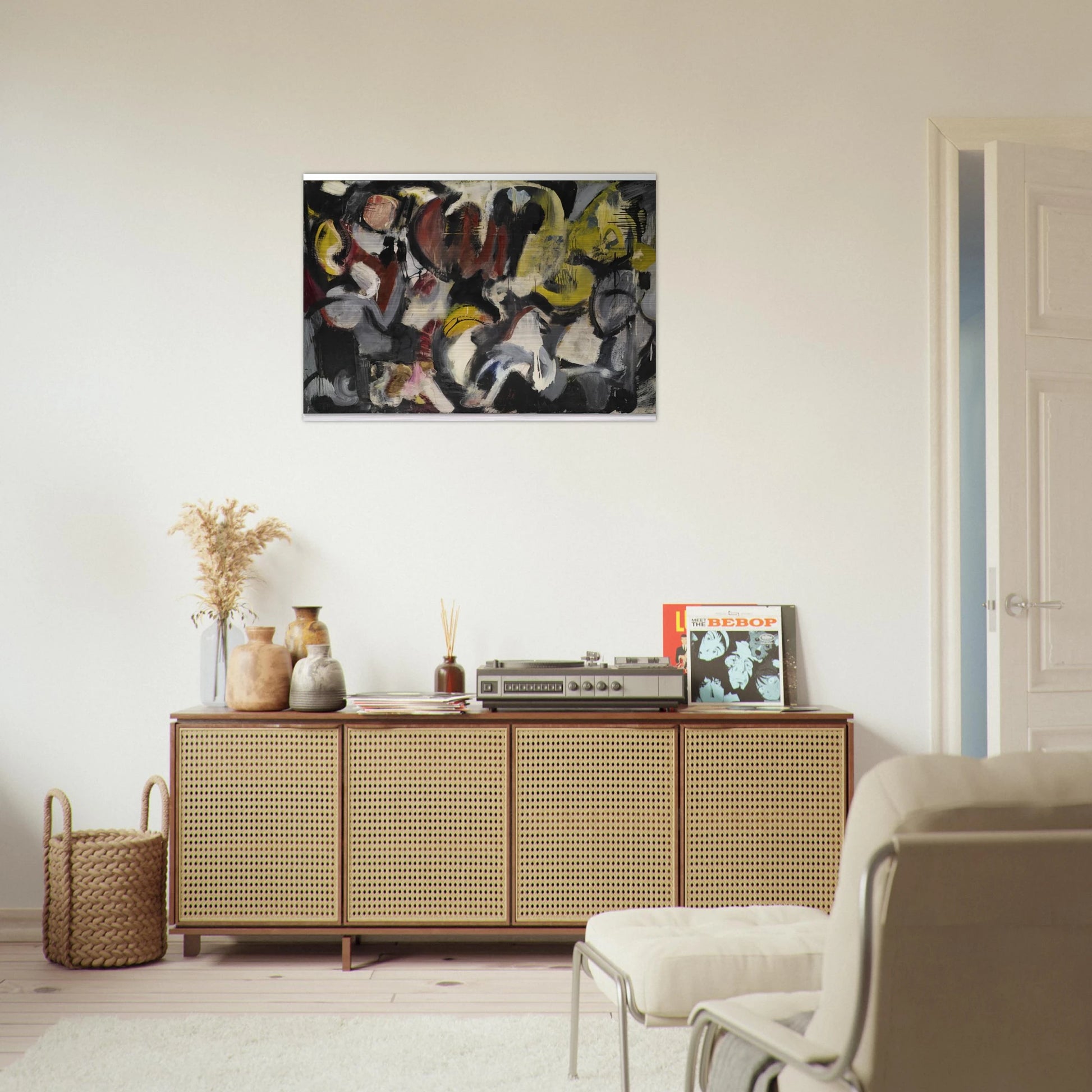 MONTHS AND MOONS 1950 - Grace Hartigan Brushed Aluminum Print - 70x100 cm / 28x40 inches | Grace Hartigan Aluminum Print | Grace Hartigan Prints