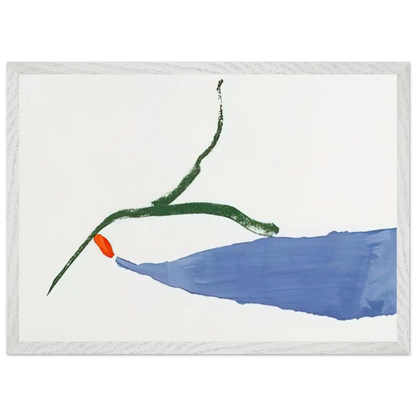 Helen Frankenthaler - A Little Zen - 1970 Wall art - 20x25 cm / 8x10 Inches - Premium Wooden Framed Poster With Fine Art Paper - White frame