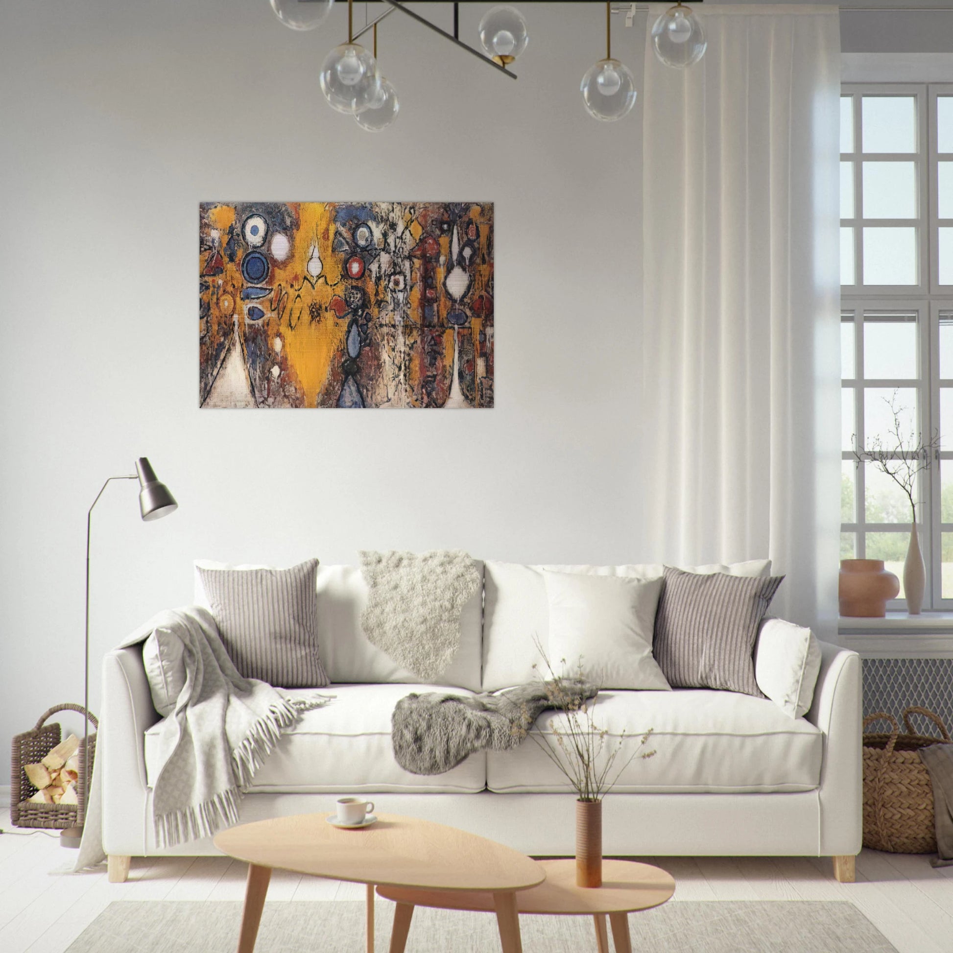 Number 1 - 1951 - Richard Pousette-Dart Brushed Aluminum Print - 70x100 cm / 28x40 inches | Richard Pousette-Dart Aluminum Print | Richard Pousette-Dart Prints