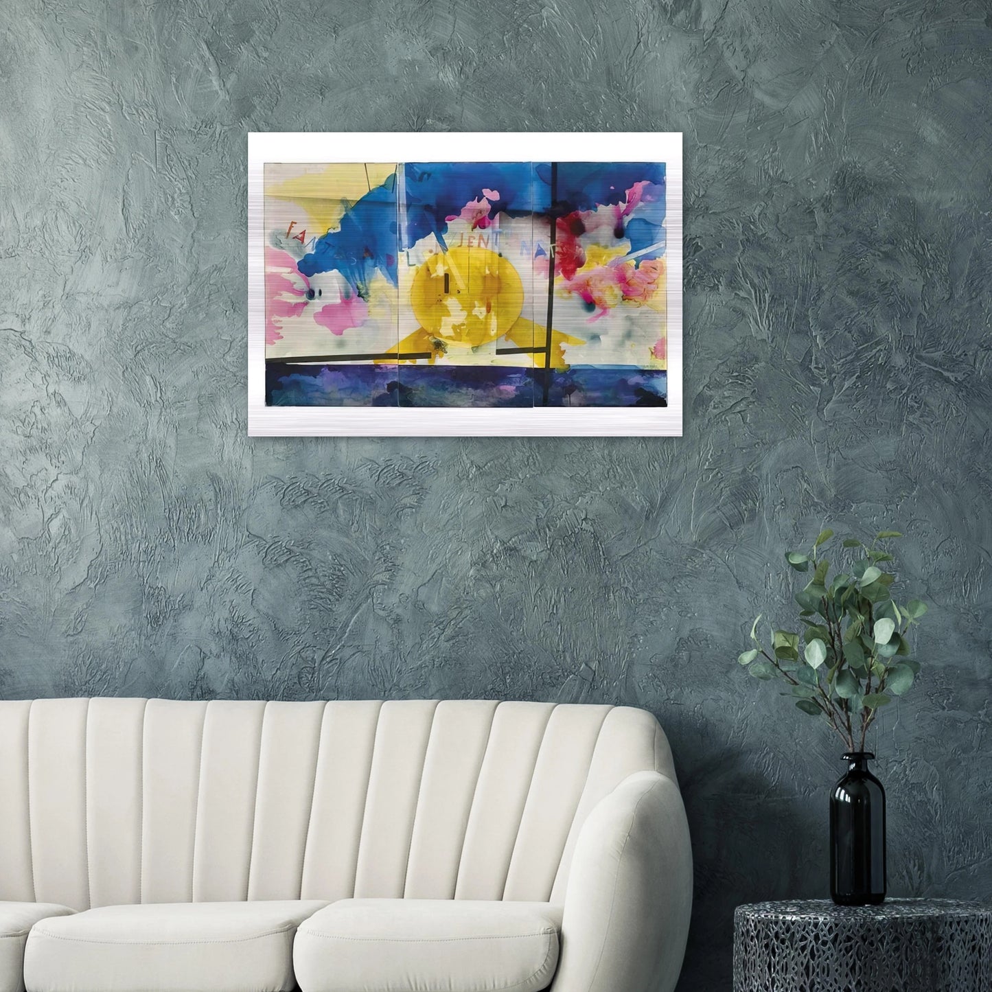 Fantasy of the Natural Patient - 1970 - Mario Schifano Brushed Aluminum Print - 70x100 cm / 28x40 inches | Mario Schifano Aluminum Print | Mario Schifano Prints