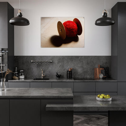 Wheels with ball - 2001 - Lygia Pape Acrylic Print - 70x100 cm / 28x40″ inches | Lygia Pape Wall Art | Lygia Pape Prints