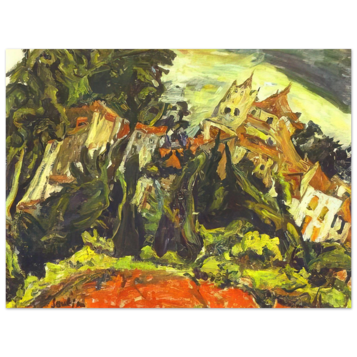 Chaim Soutine - HOUSES AT CERET  75x100 cm / 30x40inches Fine Art Poster
