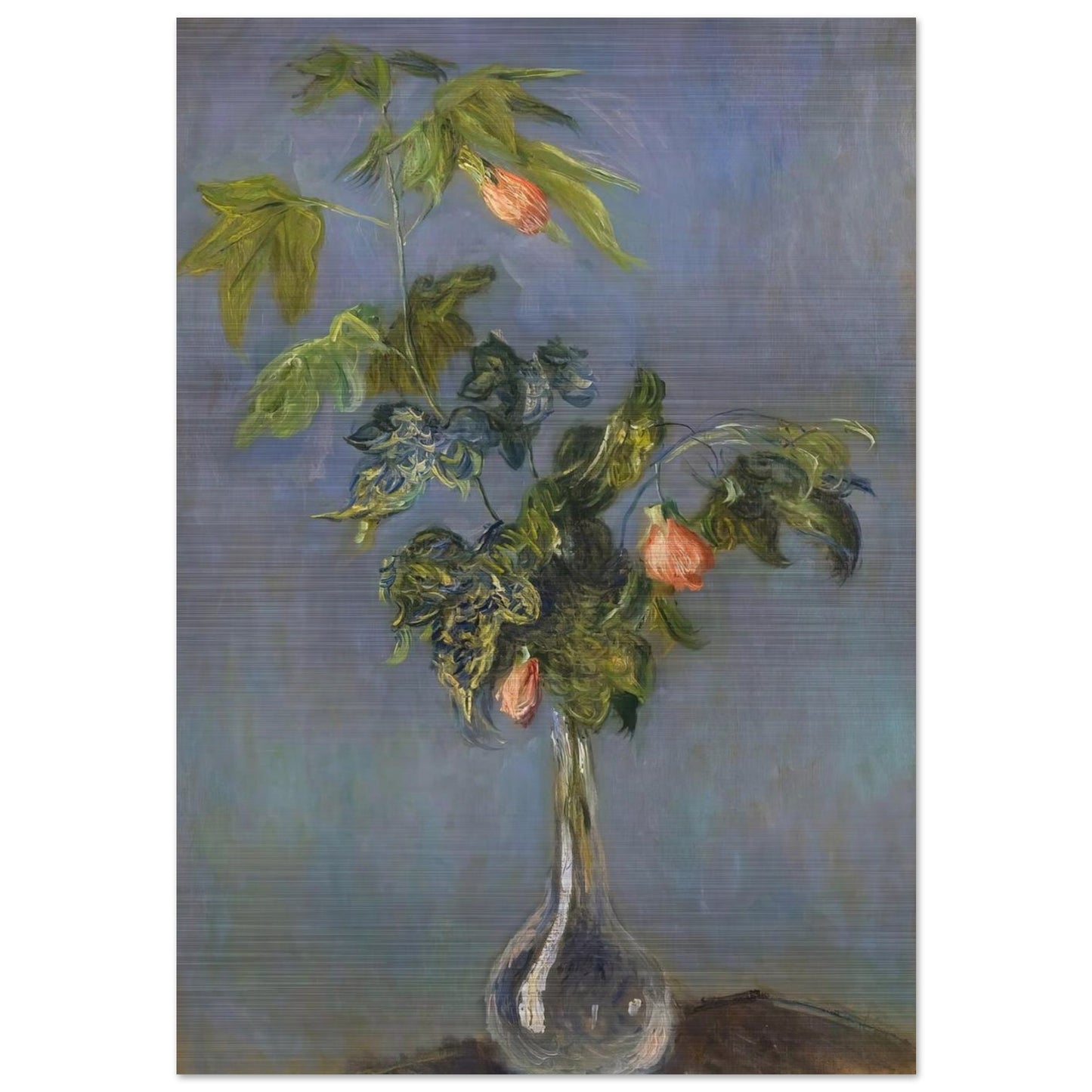 Flowers in a Vase - claude monet Brushed Aluminum Print - 70x100 cm / 28x40 inches | claude monet Aluminum Print | claude monet Prints