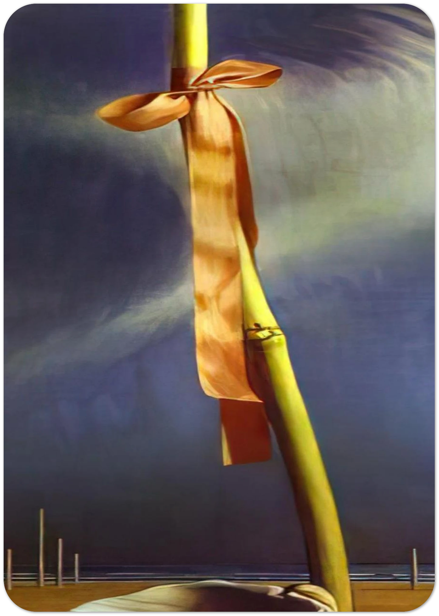 PINK KNOT AND SHELL ON THE SEASHORE By Salvador Dali Pack of 10 Post Cards | Salvador Dali Post Cards | A6 (10.5 x 14.8 cm) - 4.1 x 5.8 inches
