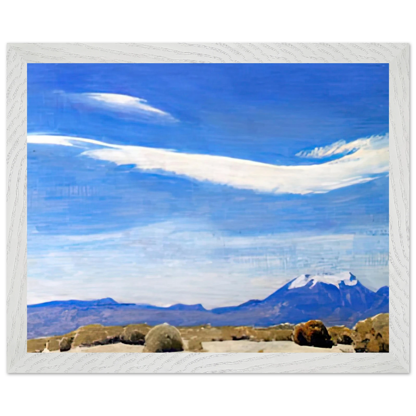 Maynard Dixon - THE CLOUD COACHELLA VALLEY CALIFORNIA 1940 Wall art - A2 (42 x 59.4  cm) - Premium Wooden Framed Poster With Fine Art Paper-canvas - White frame