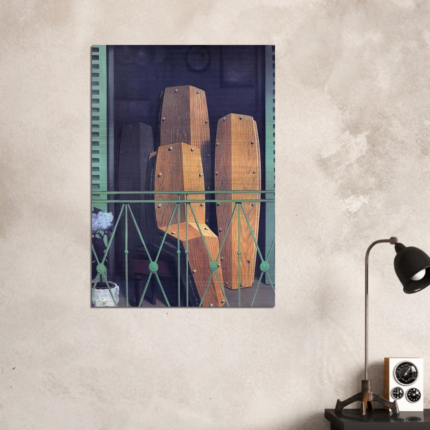 MANET S BALCONY 1950 - Rene Magritte Brushed Aluminum Print - 70x100 cm / 28x40 inches | Rene Magritte Aluminum Print | Rene Magritte Prints