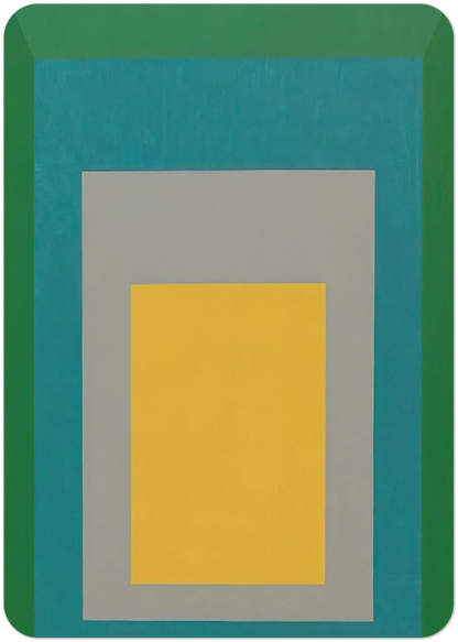 HOMAGE TO THE SQUARE APPARITION 1959 By Josef Albers Pack of 10 Post Cards | Josef Albers Post Cards | A6 (10.5 x 14.8 cm) - 4.1 x 5.8 inches