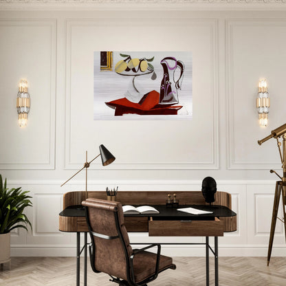 Still life with lemon and jug - Pablo Picasso Brushed Aluminum Print - 70x100 cm / 28x40 inches | Pablo Picasso Aluminum Print | Pablo Picasso Prints