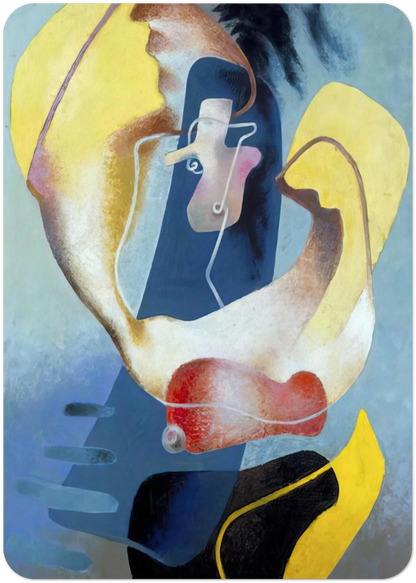 FIGURA NELLO SPAZIO I 1937 By Enrico Prampolini Pack of 10 Post Cards | Enrico Prampolini Post Cards | A6 (10.5 x 14.8 cm) - 4.1 x 5.8 inches