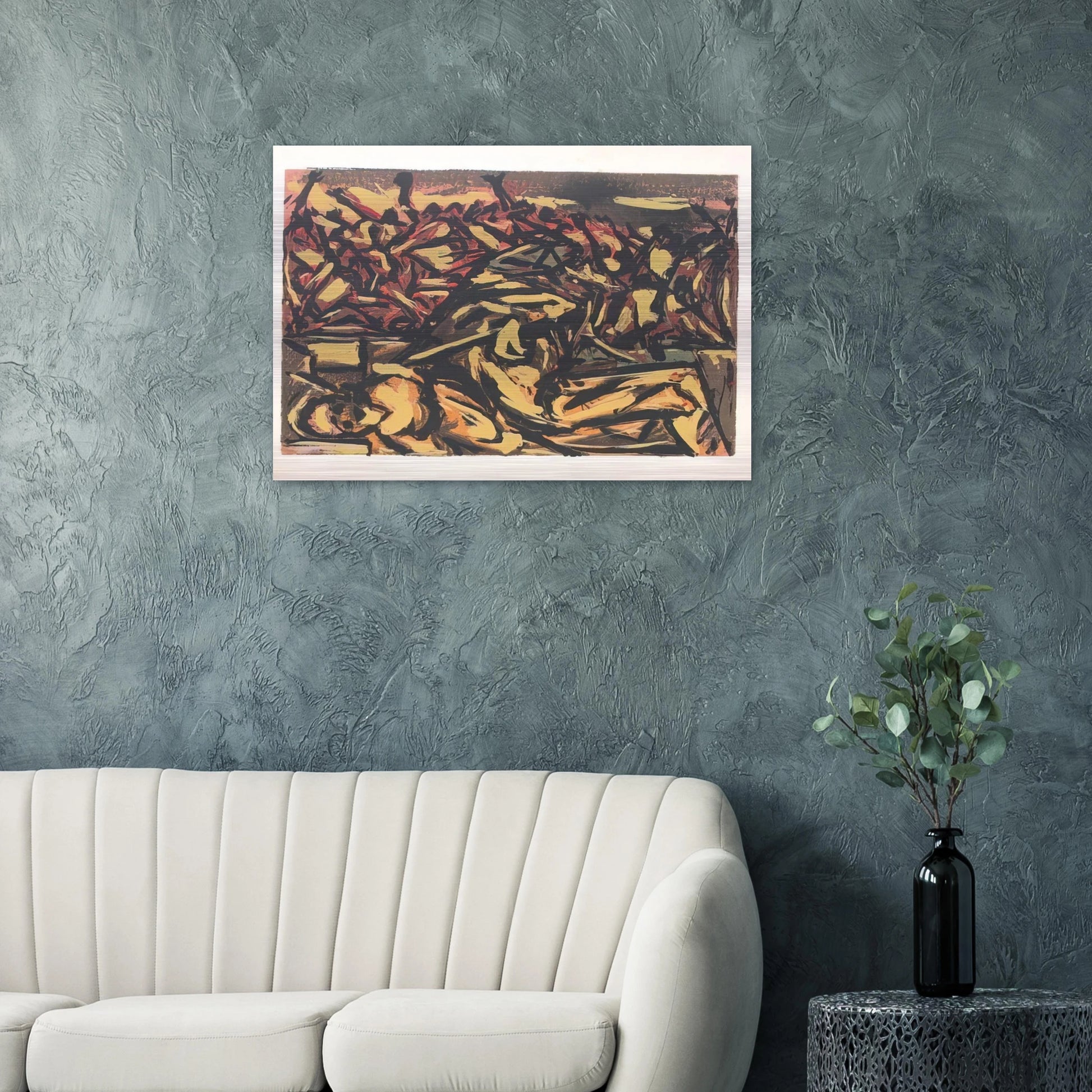 UNTITLED 1941 1 - Jackson Pollock Brushed Aluminum Print - 70x100 cm / 28x40 inches | Jackson Pollock Aluminum Print | Jackson Pollock Prints