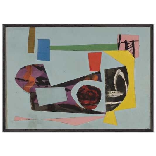 Study for a Painting - 1938 - Ad Reinhardt 70x100 cm / 28x40 inches Framed Art Print – Black Wooden Frame