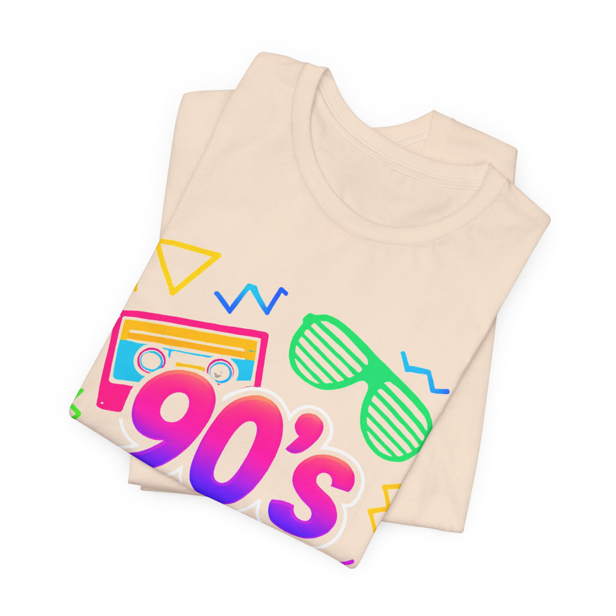 Oldschool-Musik der 90er – Arcade-Vibes. Klassischer 90er-Jahre-Vintage-Look. Retro-T-Shirt „I Heart The Nineties“ aus den 90ern.
