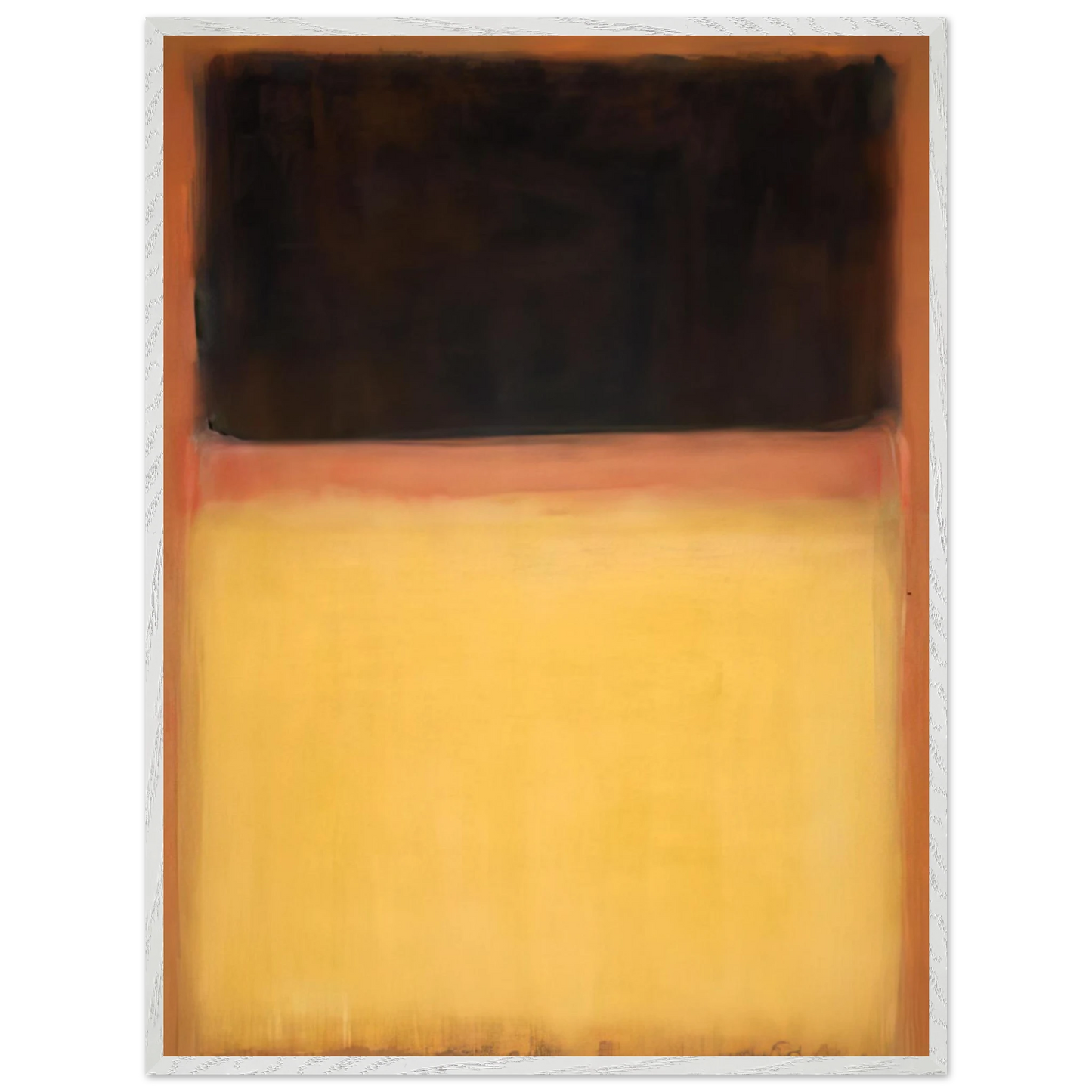 Mark Rothko - No.9 Dark over Light Earth - 1954 Wall Art - 60x80 cm / 24x32 inches - Premium Wooden Framed Poster With Fine Art Paper - Black frame