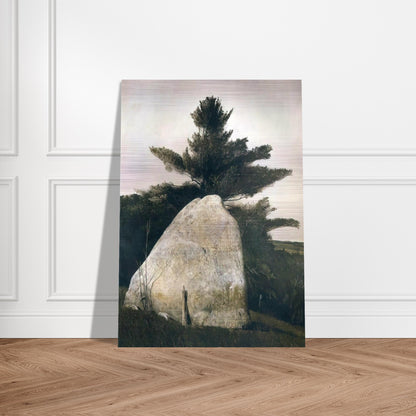 PENNSYLVANIA LANDSCAPE - Andrew Wyeth Brushed Aluminum Print - 70x100 cm / 28x40 inches | Andrew Wyeth Aluminum Print | Andrew Wyeth Prints