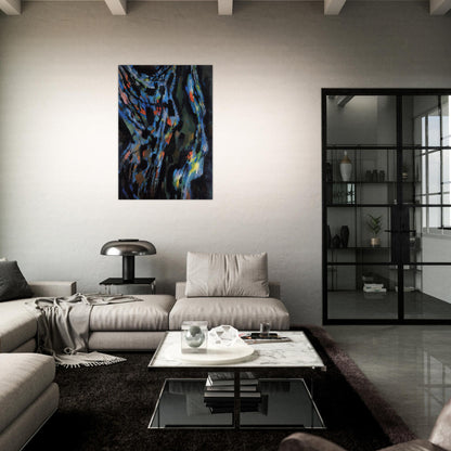 Les Ténèbres - 1962 - Alfred Manessier Brushed Aluminum Print - 70x100 cm / 28x40 inches | Alfred Manessier Aluminum Print | Alfred Manessier Prints