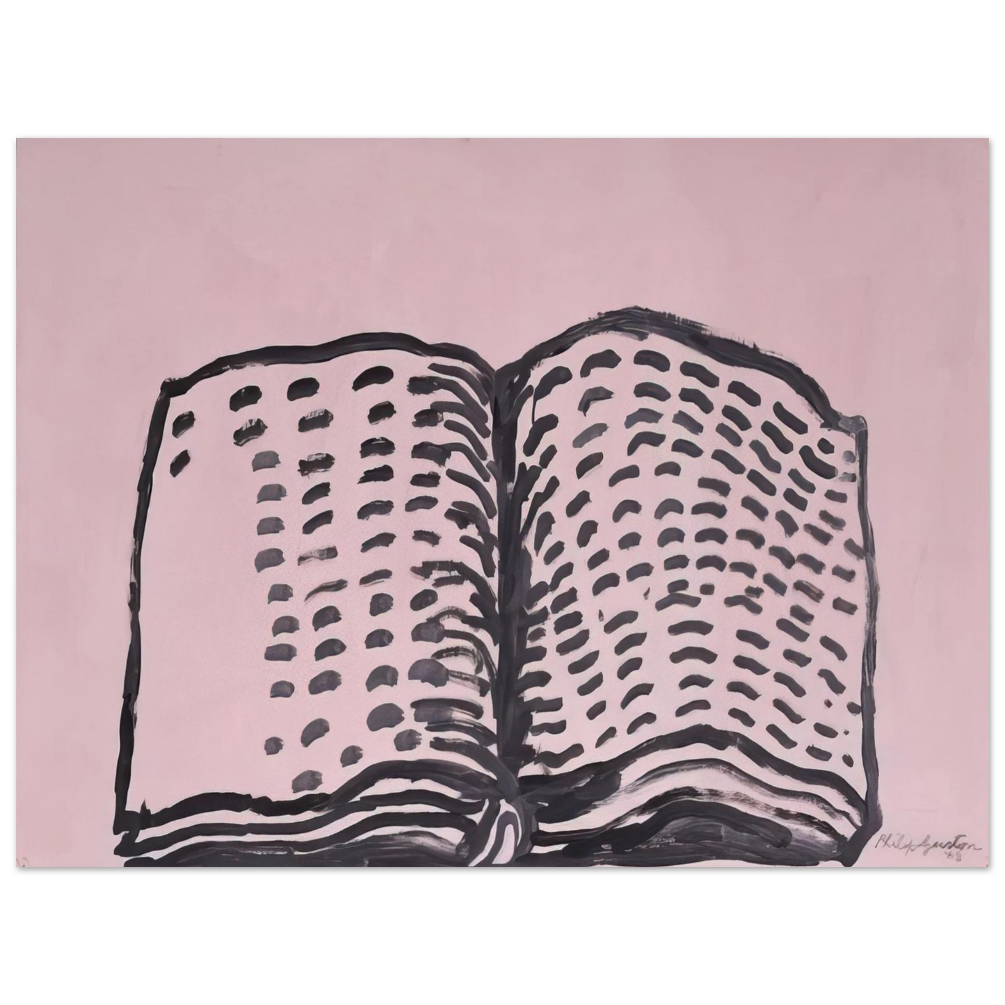 Philip Guston - UNTITLED BOOK  75x100 cm / 30x40inches Fine Art Poster