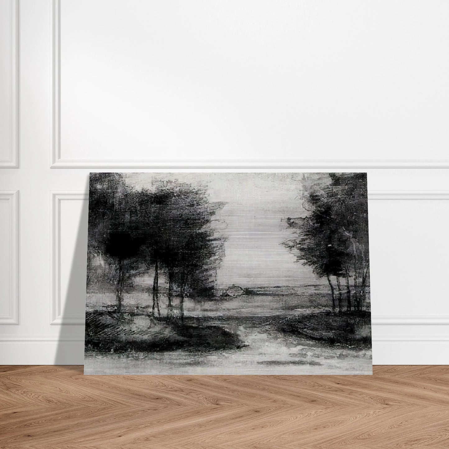 Landscape - Vincent van Gogh Brushed Aluminum Print - 70x100 cm / 28x40 inches | Vincent van Gogh Aluminum Print | Vincent van Gogh Prints