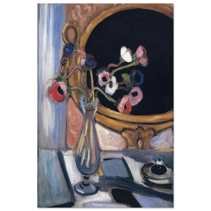 ANEMONE AND MIRROR 1920 - Henri Matisse Art Prints - 100x150 cm / 40x60″ inches | Henri Matisse Poster | Henri Matisse Prints
