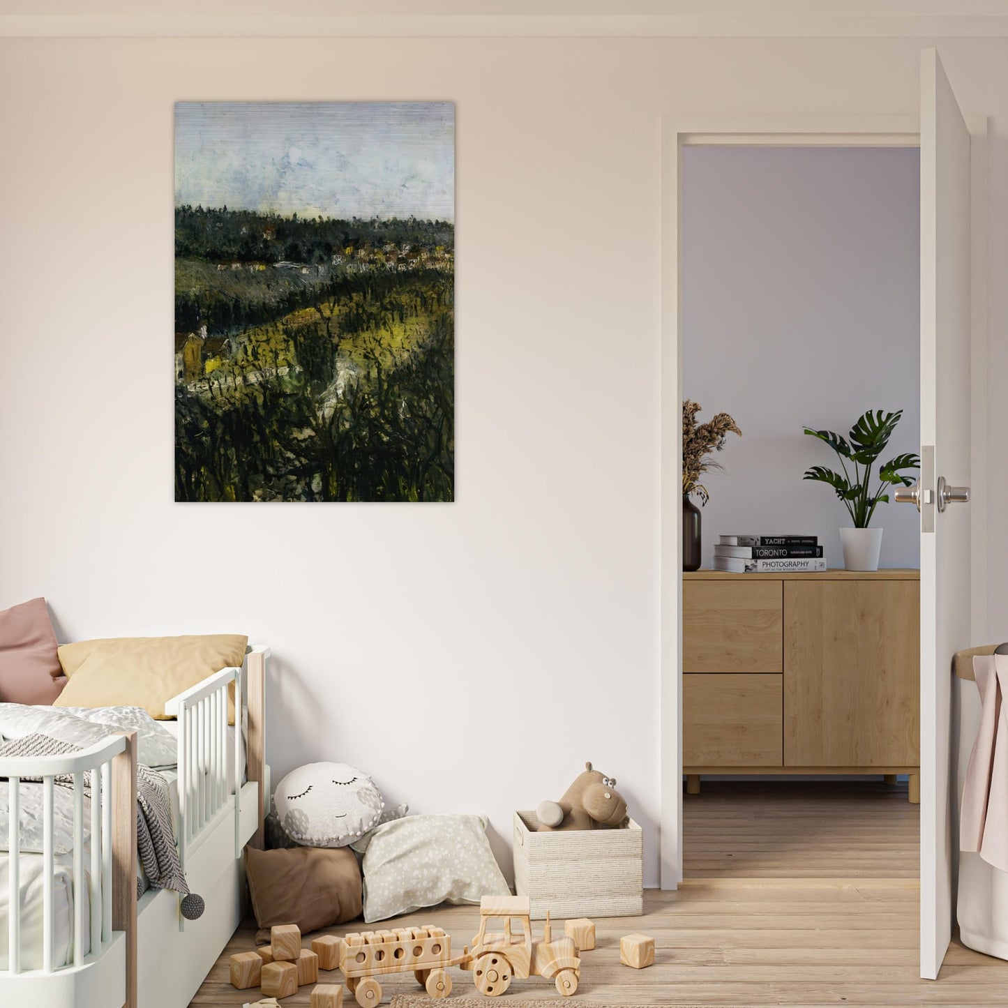 NEAR MONTMAGNY - Maurice Utrillo Brushed Aluminum Print - 70x100 cm / 28x40 inches | Maurice Utrillo Aluminum Print | Maurice Utrillo Prints