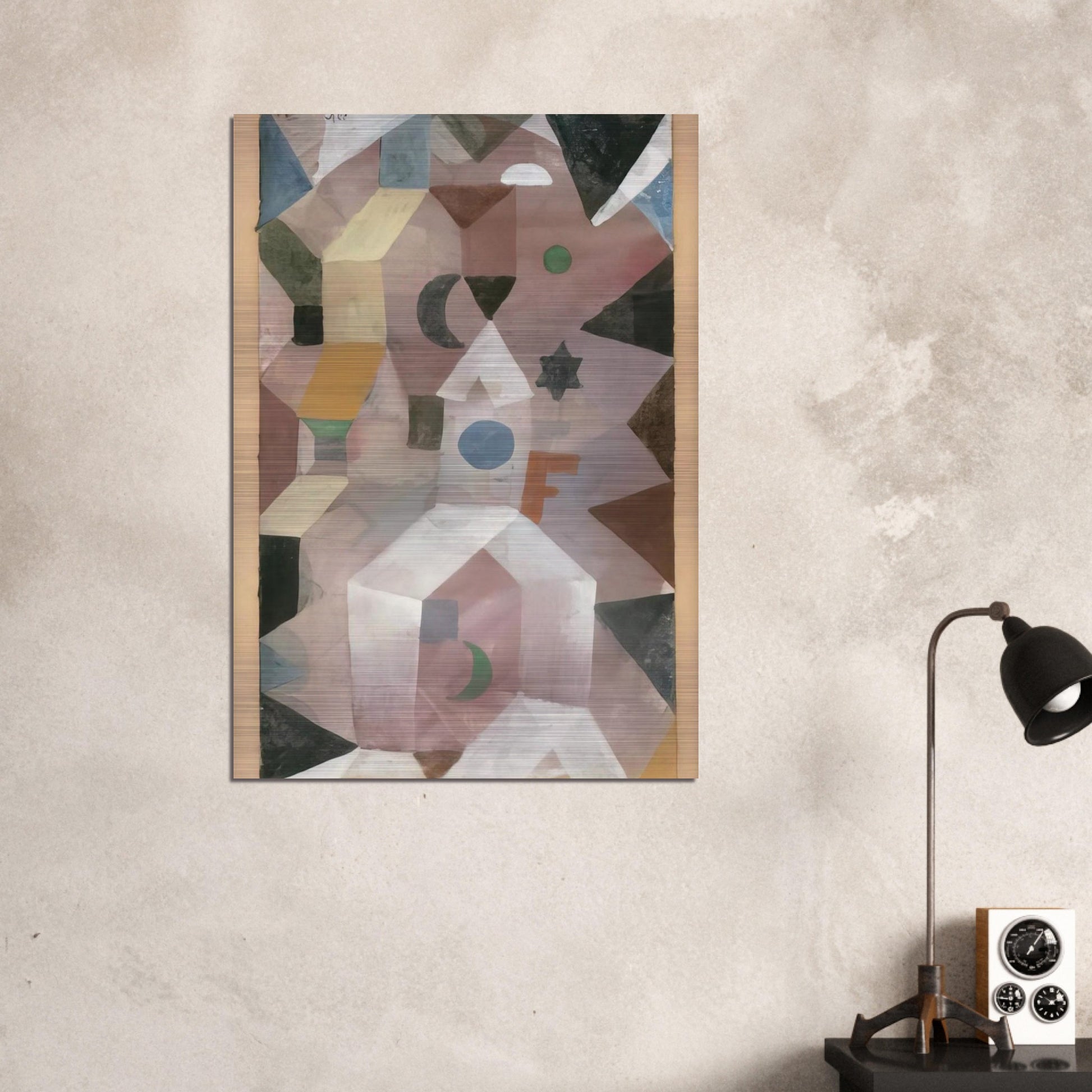 THE CHAPEL 1917 - Paul Klee Brushed Aluminum Print - 70x100 cm / 28x40 inches | Paul Klee Aluminum Print | Paul Klee Prints
