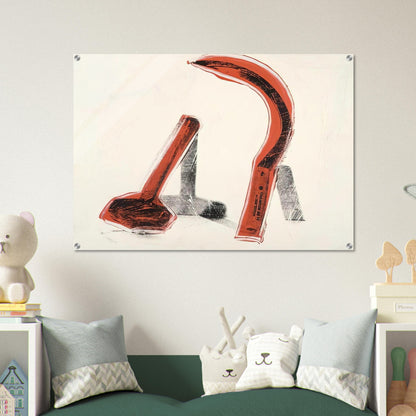 Hammer and Sickle - Andy Warhol Acrylic Print - 70x100 cm / 28x40″ inches