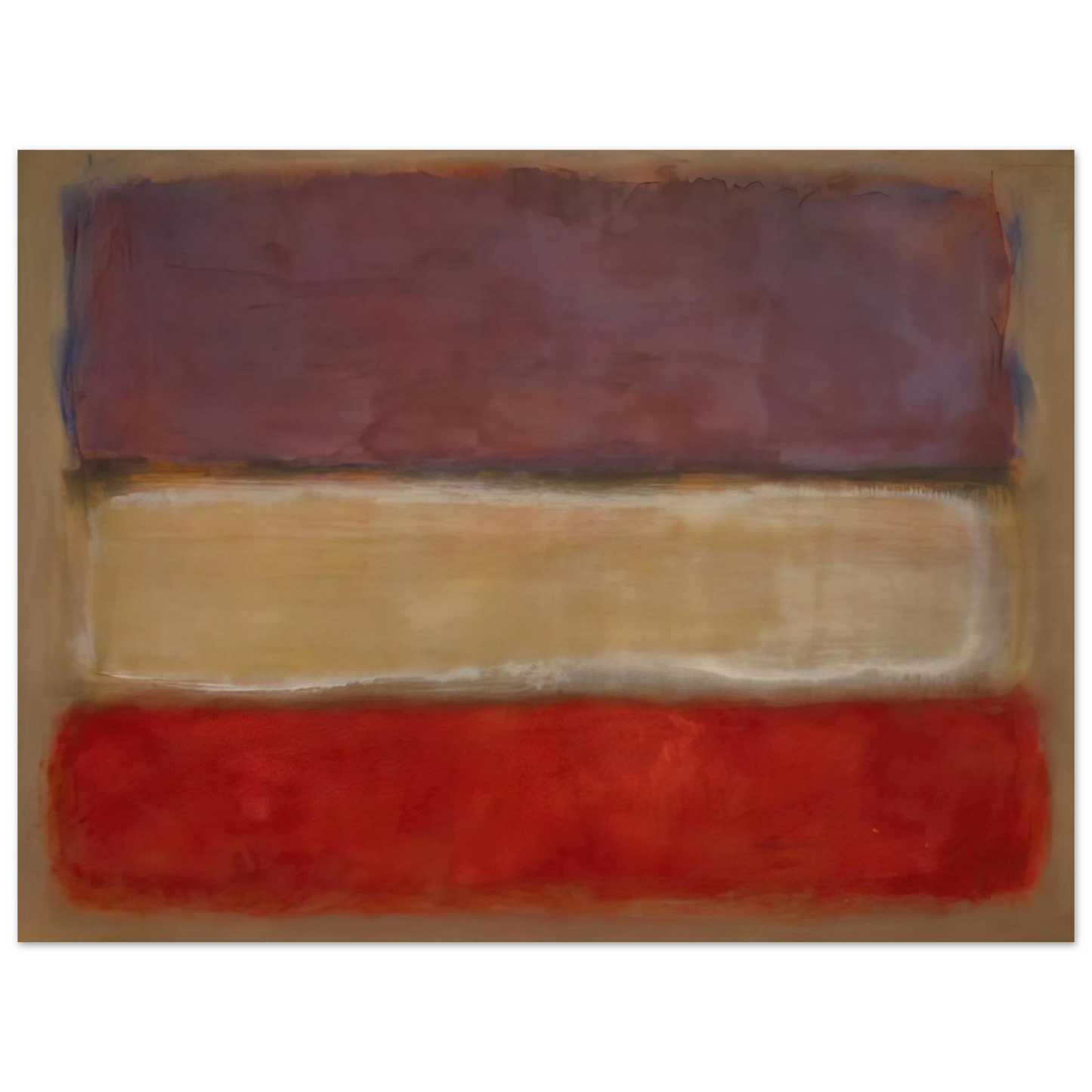 Mark Rothko - Untitled Purple, White, and Red - 1953 Wall Art - 21x29.7 cm / 8x12" - Fine Art Poster-canvas - -