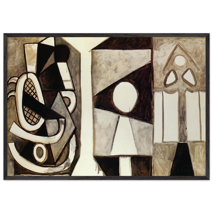 Armchair  California  - Pablo Picasso 70x100 cm / 28x40 inches Framed Art Print – Black Wooden Frame