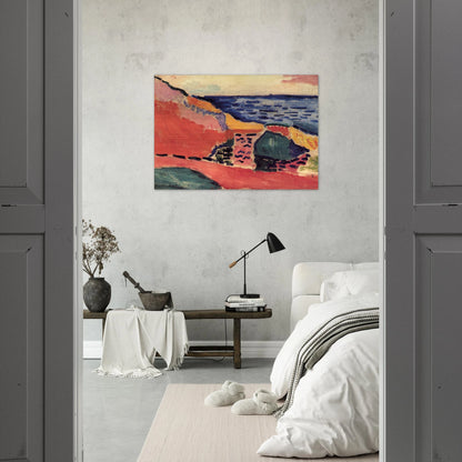 LA MOULADE COLLIOURE IN THE SUMMER 1905 - Henri Matisse Brushed Aluminum Print - 70x100 cm / 28x40 inches | Henri Matisse Aluminum Print | Henri Matisse Prints