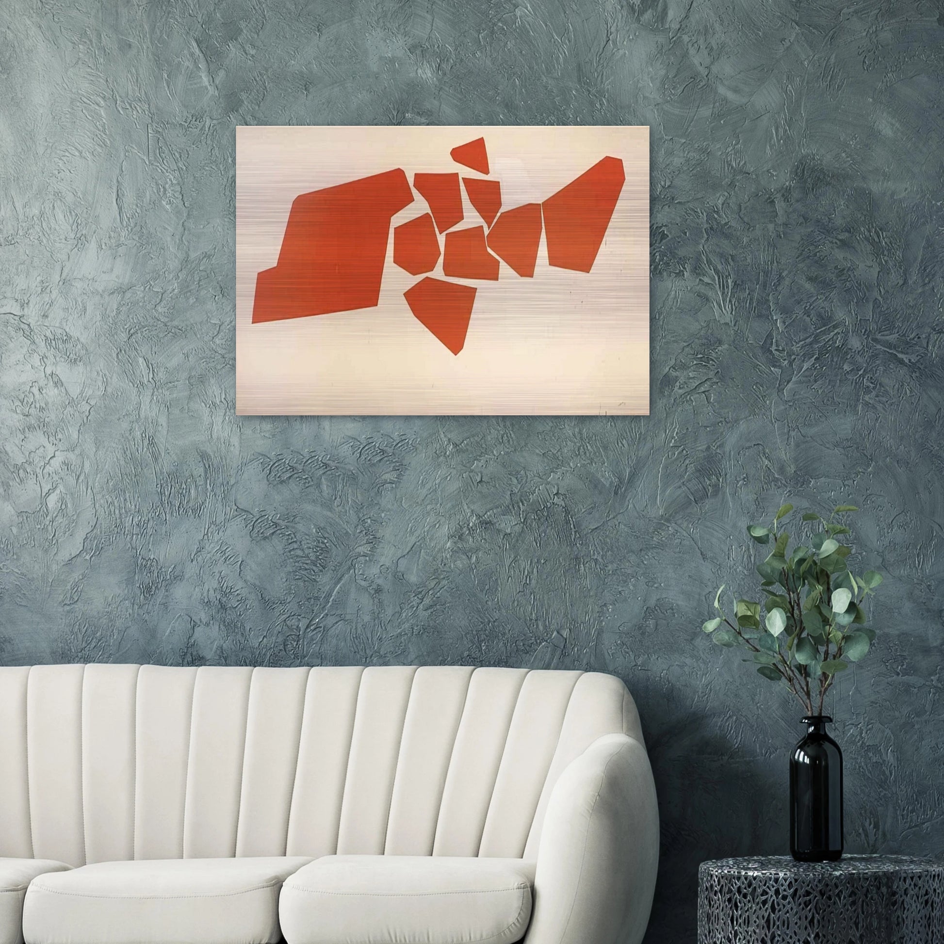 Large Fragemented Shapes - 1968 - Robert Goodnough Brushed Aluminum Print - 70x100 cm / 28x40 inches | Robert Goodnough Aluminum Print | Robert Goodnough Prints