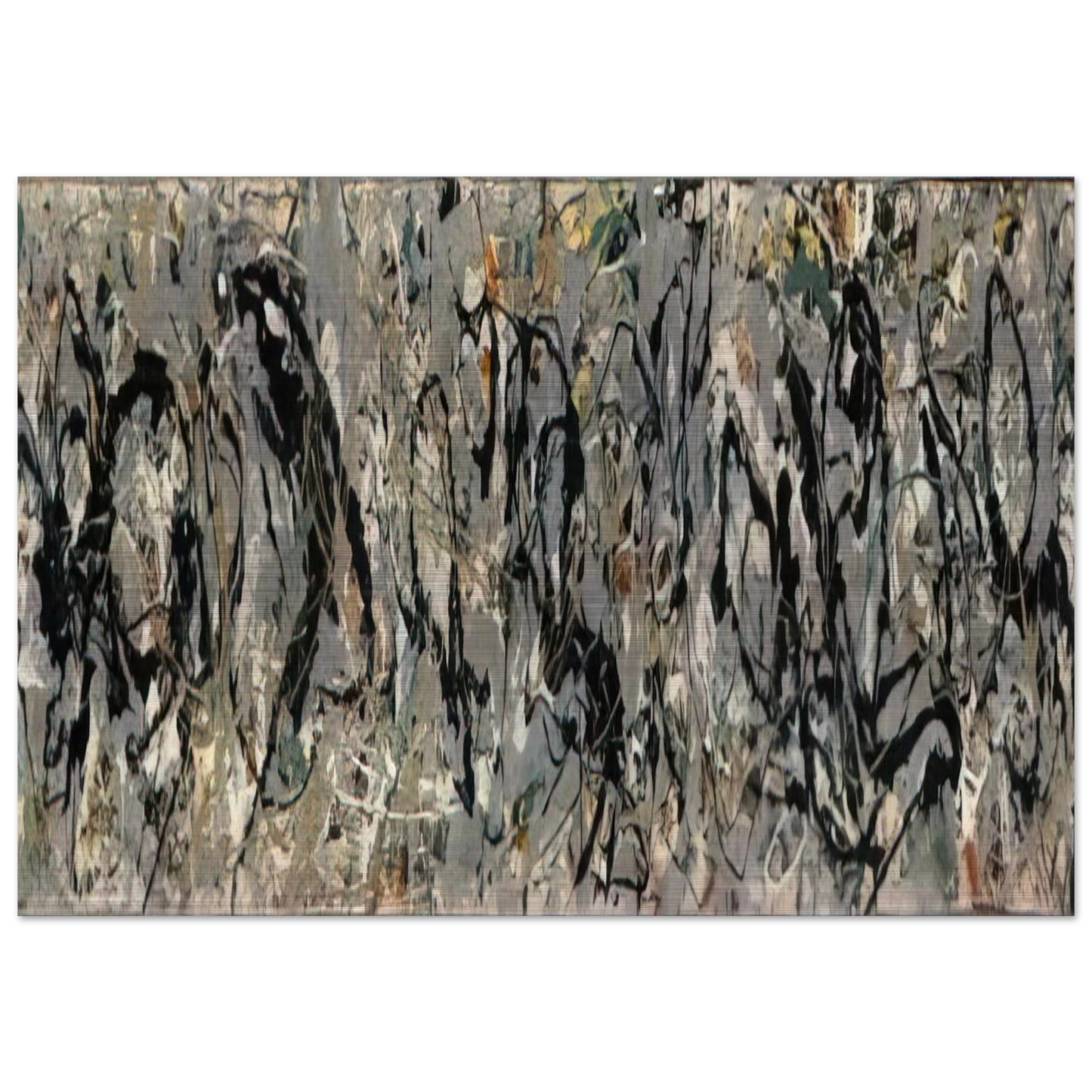 NUMBER 10 1949 - Jackson Pollock Brushed Aluminum Print - 70x100 cm / 28x40 inches | Jackson Pollock Aluminum Print | Jackson Pollock Prints