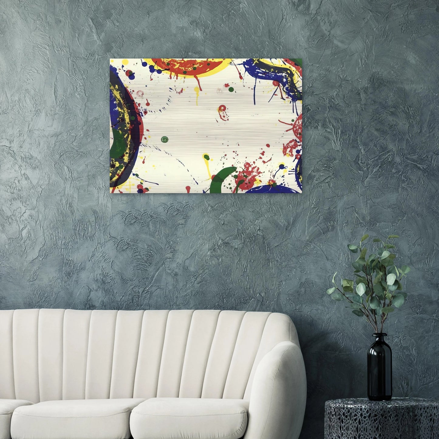Sun Up - Sam Francis Brushed Aluminum Print - 70x100 cm / 28x40 inches | Sam Francis Aluminum Print | Sam Francis Prints