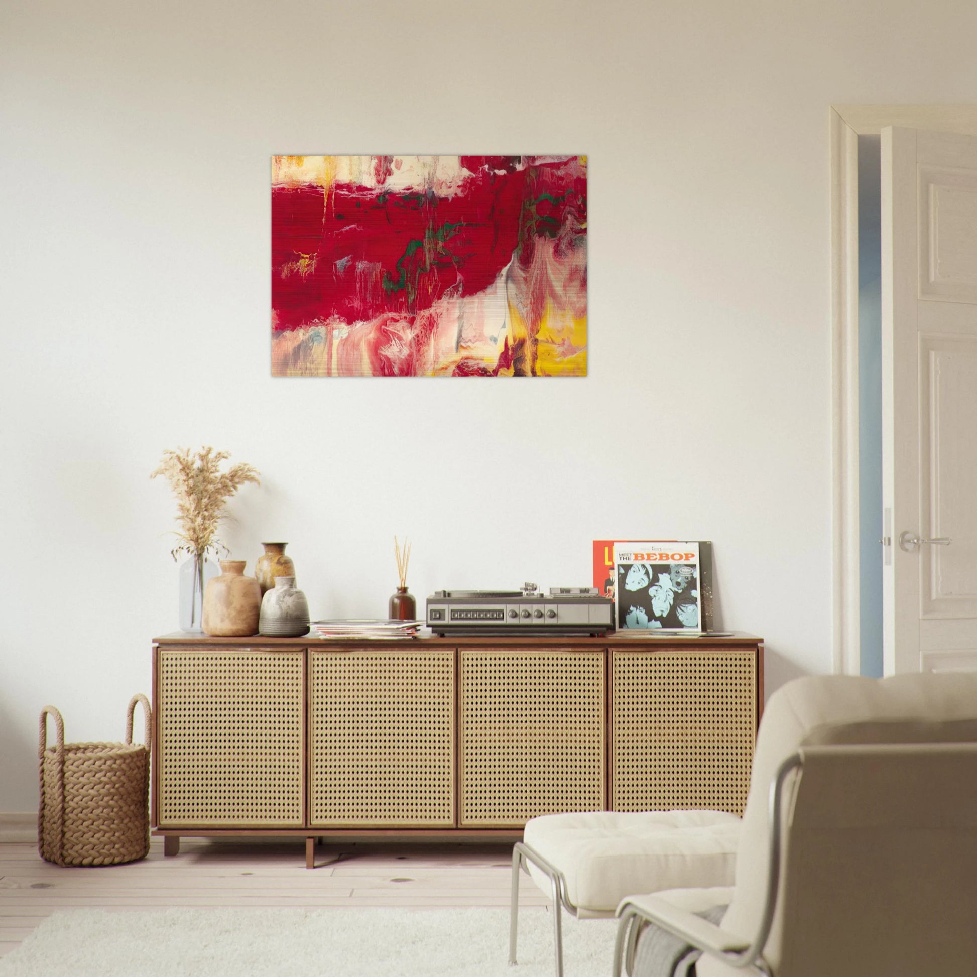 ICE - Gerhard Richter Brushed Aluminum Print - 70x100 cm / 28x40 inches | Gerhard Richter Aluminum Print | Gerhard Richter Prints