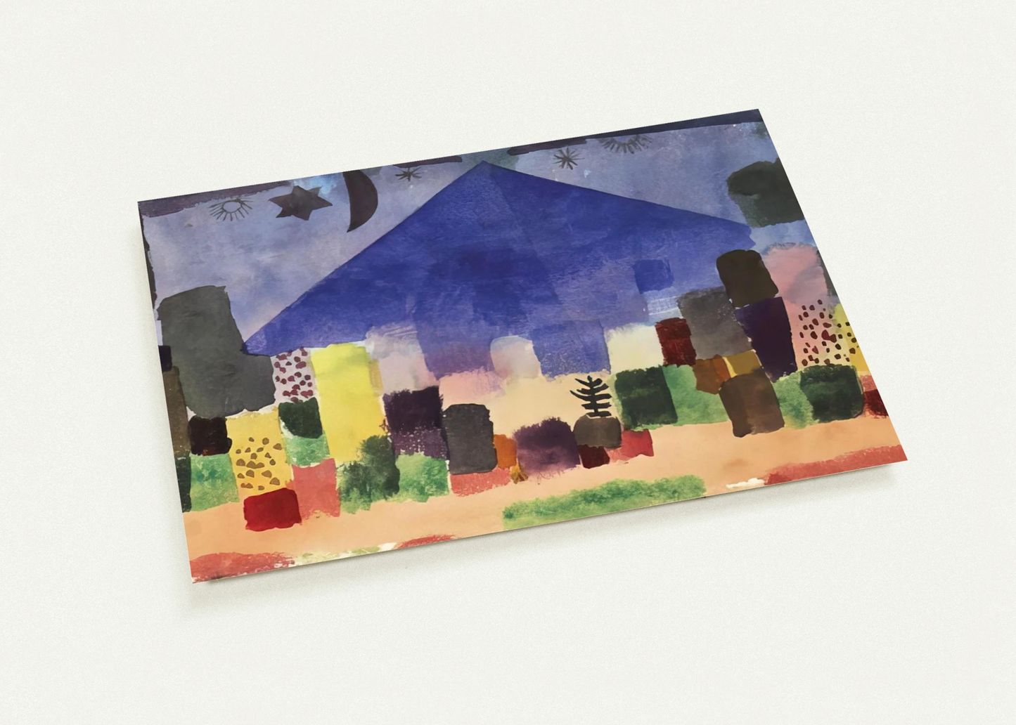 MOUNT NIESEN 1915 By Paul Klee Pack of 10 Post Cards | Paul Klee Post Cards | A6 (10.5 x 14.8 cm) - 4.1 x 5.8 inches