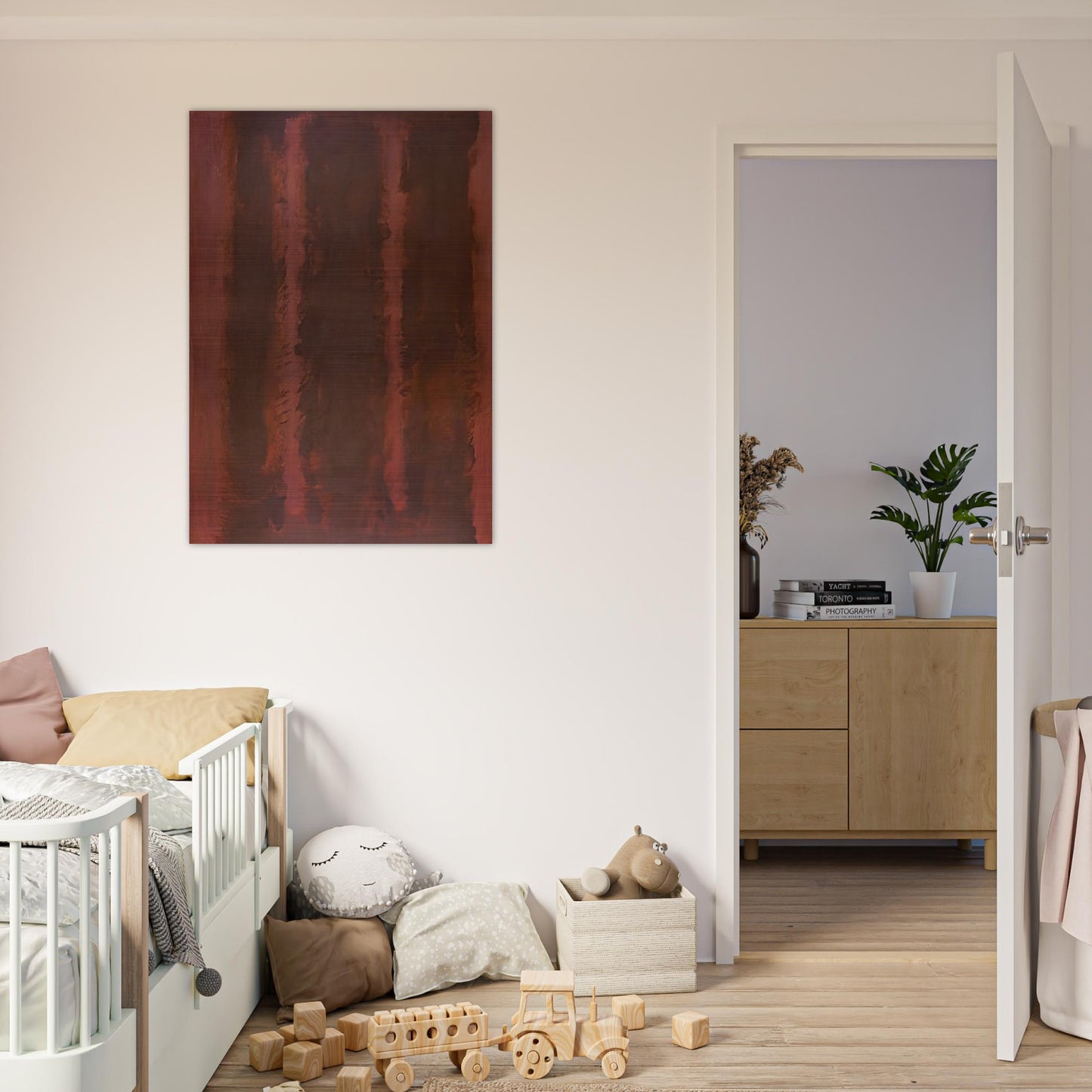 Black on Maroon - 1958 - Mark Rothko Brushed Aluminum Print - 70x100 cm / 28x40 inches | Mark Rothko Aluminum Print | Mark Rothko Prints