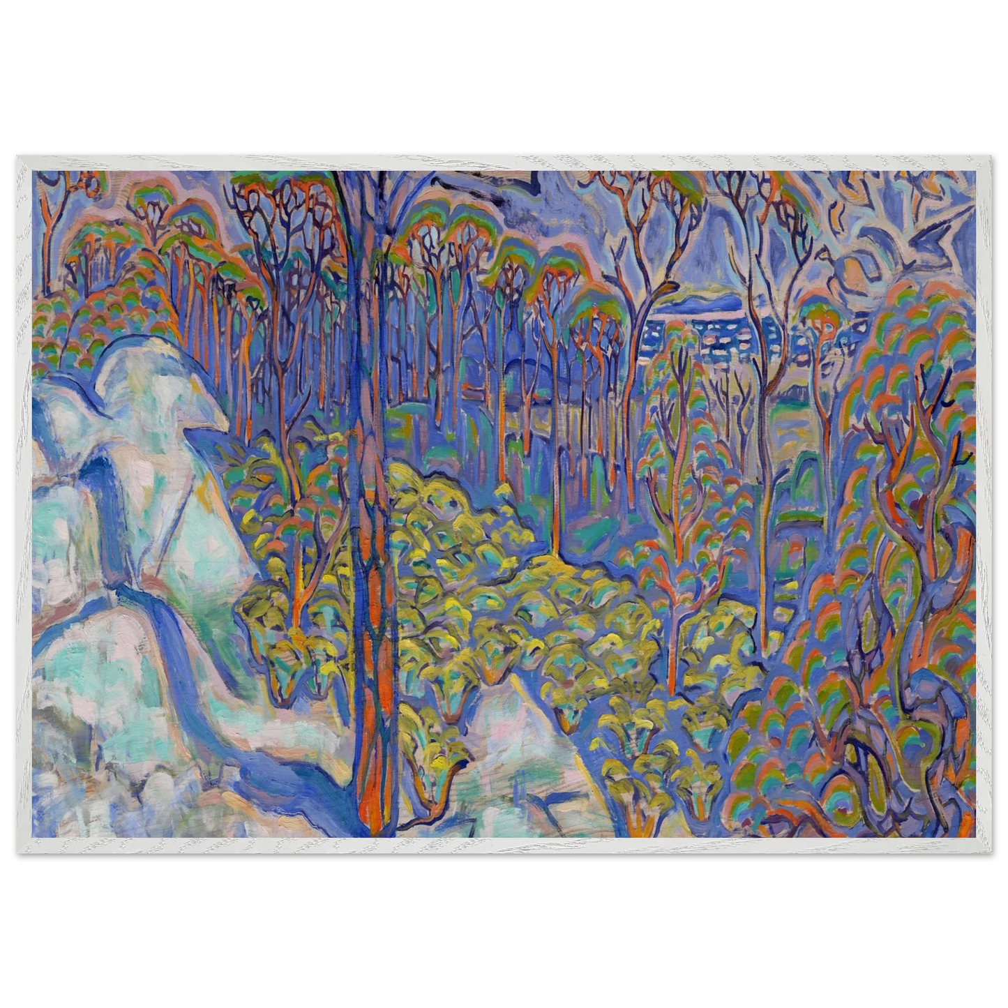 Walter Inglis Anderson - Walter Anderson Wall art - A1 (59.4 x 84.1  cm) - Premium Wooden Framed Poster With Fine Art Paper-canvas - Black frame