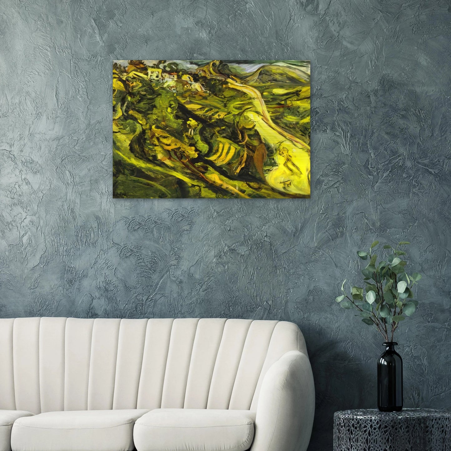 ROAD AT CAGNES - Chaim Soutine Brushed Aluminum Print - 70x100 cm / 28x40 inches | Chaim Soutine Aluminum Print | Chaim Soutine Prints