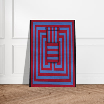 Witoto - 1970 - Omar Rayo Brushed Aluminum Print - 70x100 cm / 28x40 inches | Omar Rayo Aluminum Print | Omar Rayo Prints