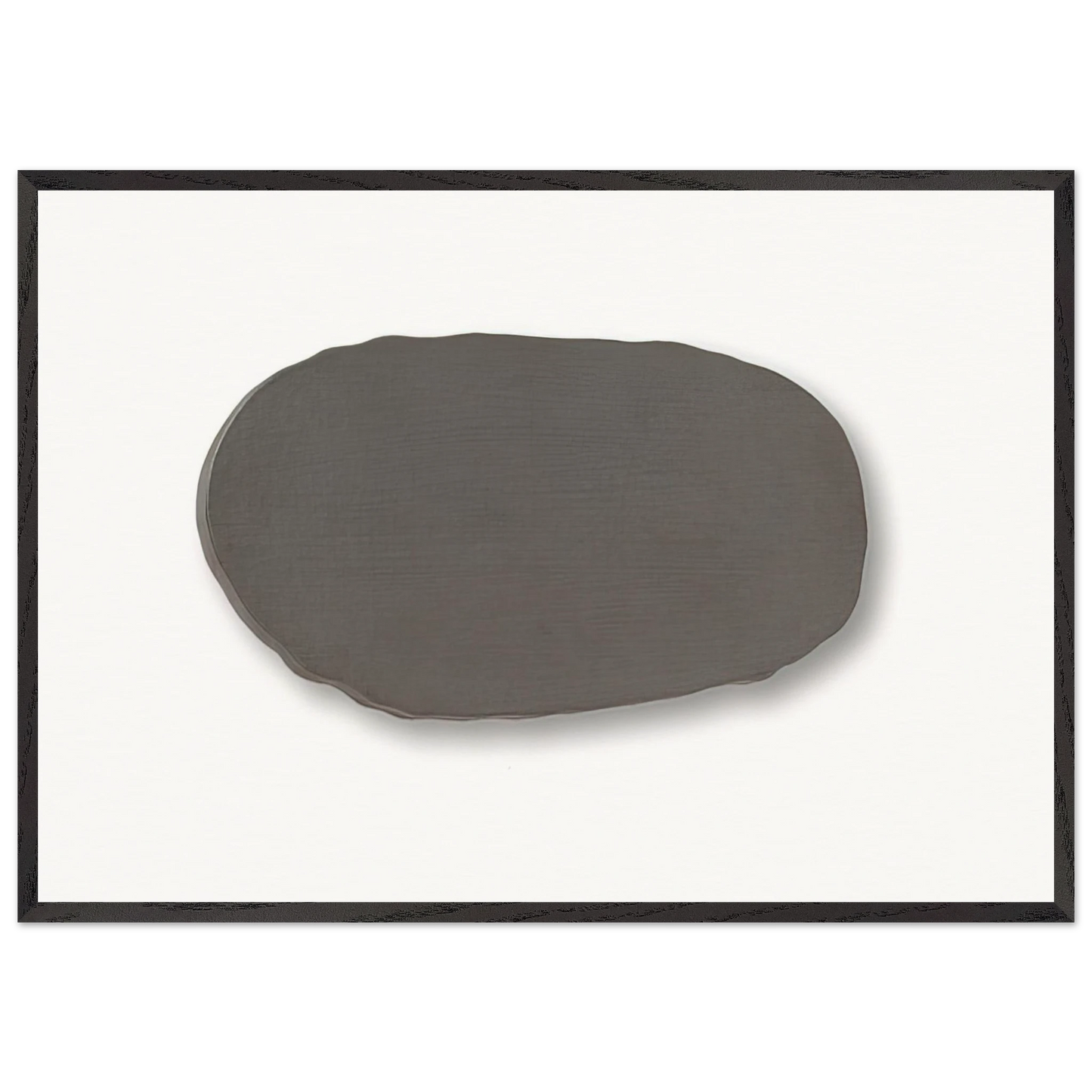 Graue Scheibe - 1970 - Blinky Palermo 70x100 cm / 28x40 inches Framed Art Print – Black Wooden Frame